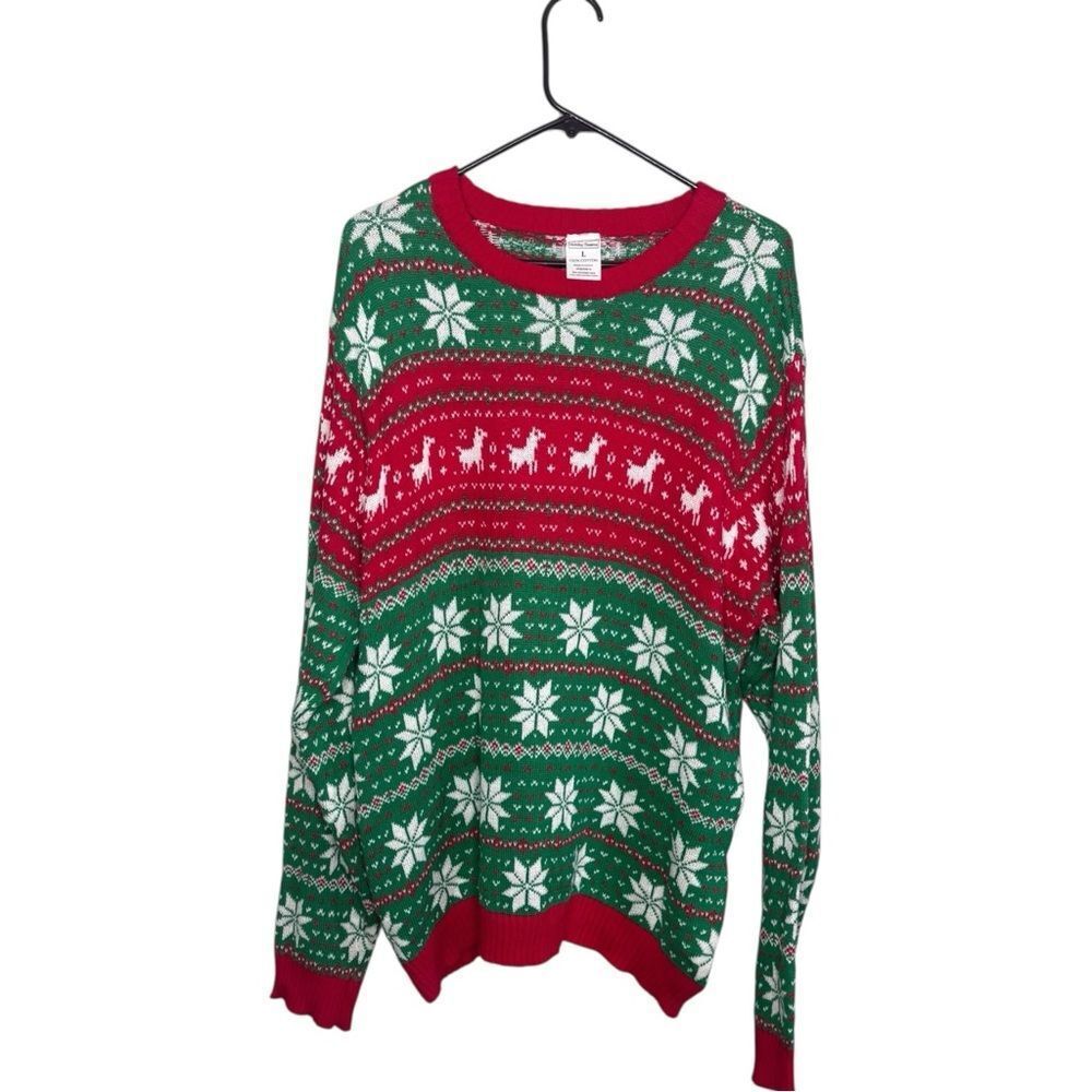 Holiday classics men’s ugly Christmas sweater size large